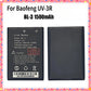 2pcs For Baofeng UV-3R Walkie Talkie Battery 1500mAh for BF-UV3R Two Way Radio Accessories UV 3R Radio Extra Battery Model BL-3