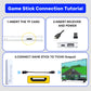 JMachen M15 Game Stick 64G Video Game Console 4K UHD Output with 30000+ Retro Games for PS1/MAME/SNES with Wireless Controllers