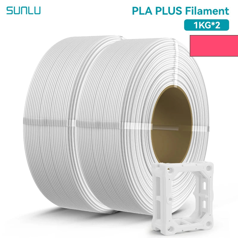 SUNLU 2KG PLA/PLA PLUS/PLA+2.0 Filament 1.75mm 1KG Without Tray 3D Printer Filament for 3D Printer& 3D Pen，Refll Filament