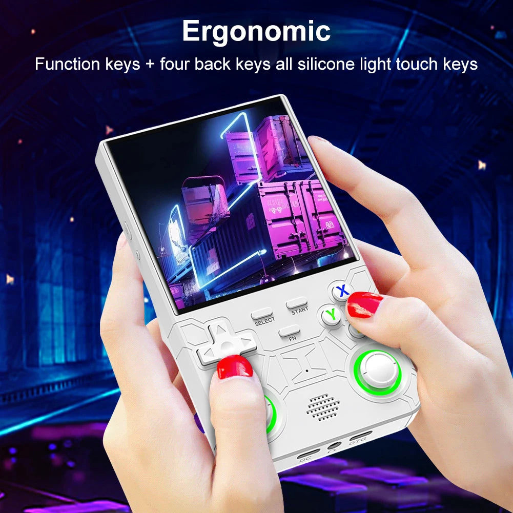 R36 Ultra Retro Handheld Game Console 4.0 Inch IPS Screen Portable Video Game Player Portable Pocket Video Player Gift for Kids