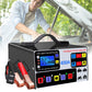 400A Heavy Duty Smart Battery Charger LCD Display Car Battery Charger 12/24V Intelligent Pulse Repair Charger High Power