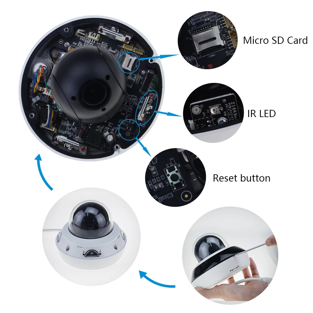 Hikvision DS-2DE2A404IW-DE3 4MP 4X Optical IR NO WiFi Dome PTZ POE Network IP Camera Face detection IK10 Powered-by-DarkFighter