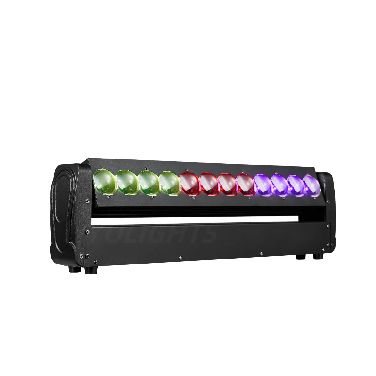 2PCS 200W 2 Sides Beam Curtain&Strobe 360°Infinite rotation LED Moving head DJ Bar Stage Effect Light