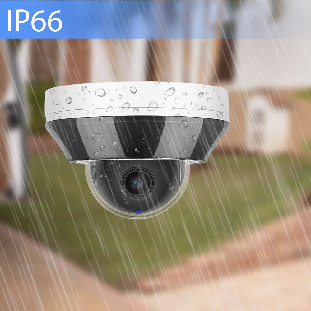 Vikylin Hik compatible 3X Zoom 6MP Dome PTZ IP Camera IR Night Vision MD2.0 IP66 Home Video Surveillance CCTV Security Camera