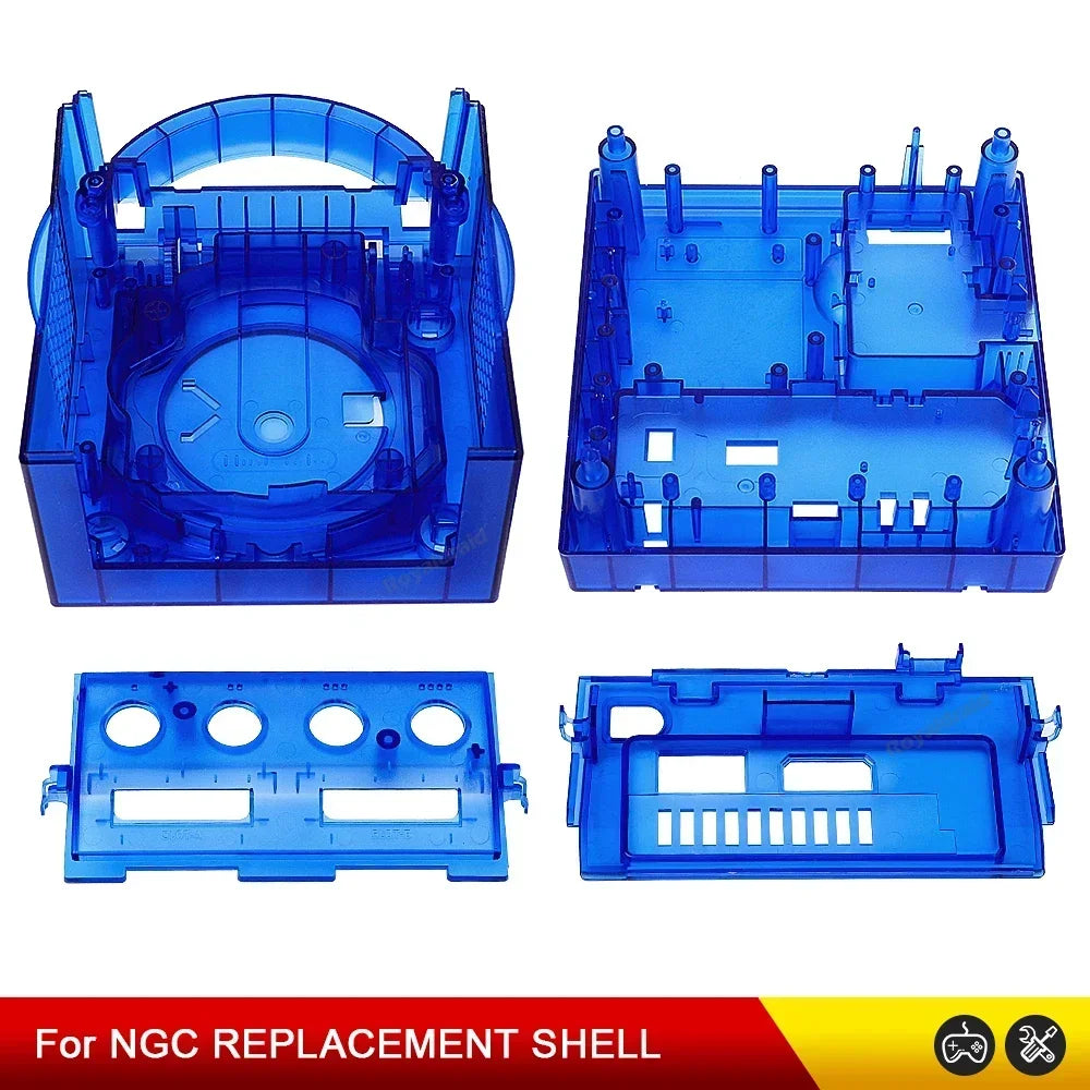 7 COLOR Transparent Box Replacement Case For Gamecube Housing Shell Case For NGC Retro Video Game Console DOL-101/DOL-001 Access