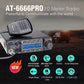 New Anytone AT-6666Pro 80W High Power 28.000-29.695MHz 10 Meter Radio CW/AM/FM/USB/PA Mode 40CH Car Mobile Radio