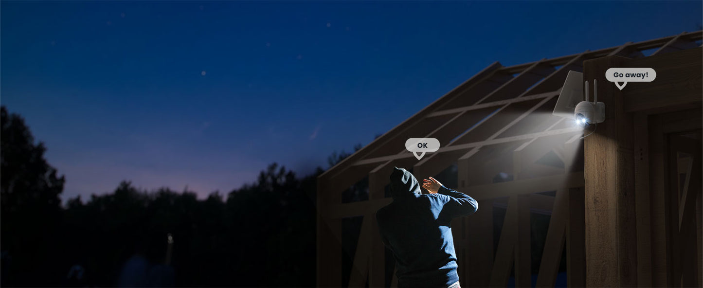 ieGeek 4G/3G LTE Outdoor Solar Wireless Surveillance Camera, 2K IP Camera SIM Card with 10000mAh Battery, Color Night Vision