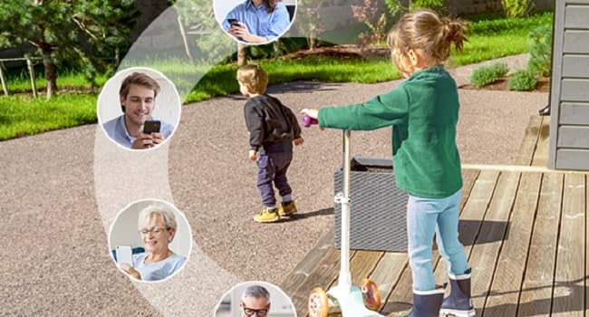 BOIFUN  2K WiFi-Wireless Outdoor Home Security Camera with Solar Panel, Two-Way Audio, Night Vision , 14400mAh Internal Battery