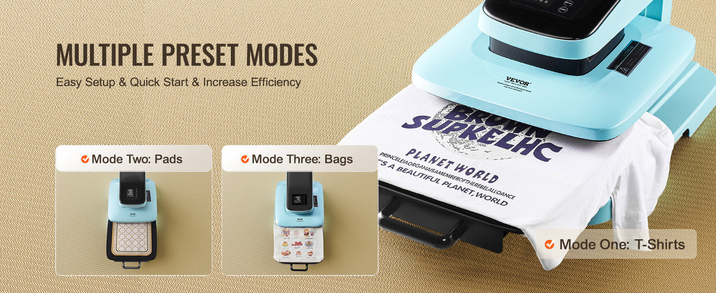 SucceBuy Auto Heat Press Machine 15x15in Auto Release Heats Up Fast and Evenly Sublimation Heat Press for T Shirts Sublimation