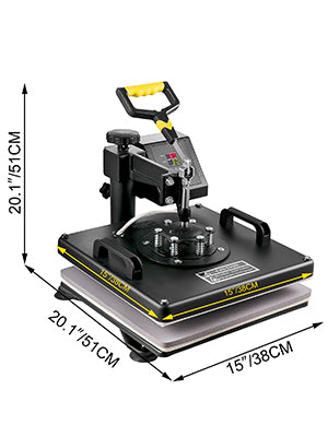 SucceBuy Combo Heat Press Machine 5/6/8 in 1 30*38CM 38*38CM Muntifunctional Sublimation Printer Transfer Mug Hat Plate T-Shirt