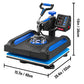 SucceBuy Heat Press Machine 12 x 15 /15x15 Inches Fast Heating 360 Swing Away Digital Sublimation T-shirt Vinyl Transfer Printer