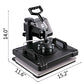 SucceBuy Combo Heat Press Machine 5/6/8 in 1 30*38CM 38*38CM Muntifunctional Sublimation Printer Transfer Mug Hat Plate T-Shirt