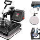 SucceBuy Combo Heat Press Machine 5/6/8 in 1 30*38CM 38*38CM Muntifunctional Sublimation Printer Transfer Mug Hat Plate T-Shirt