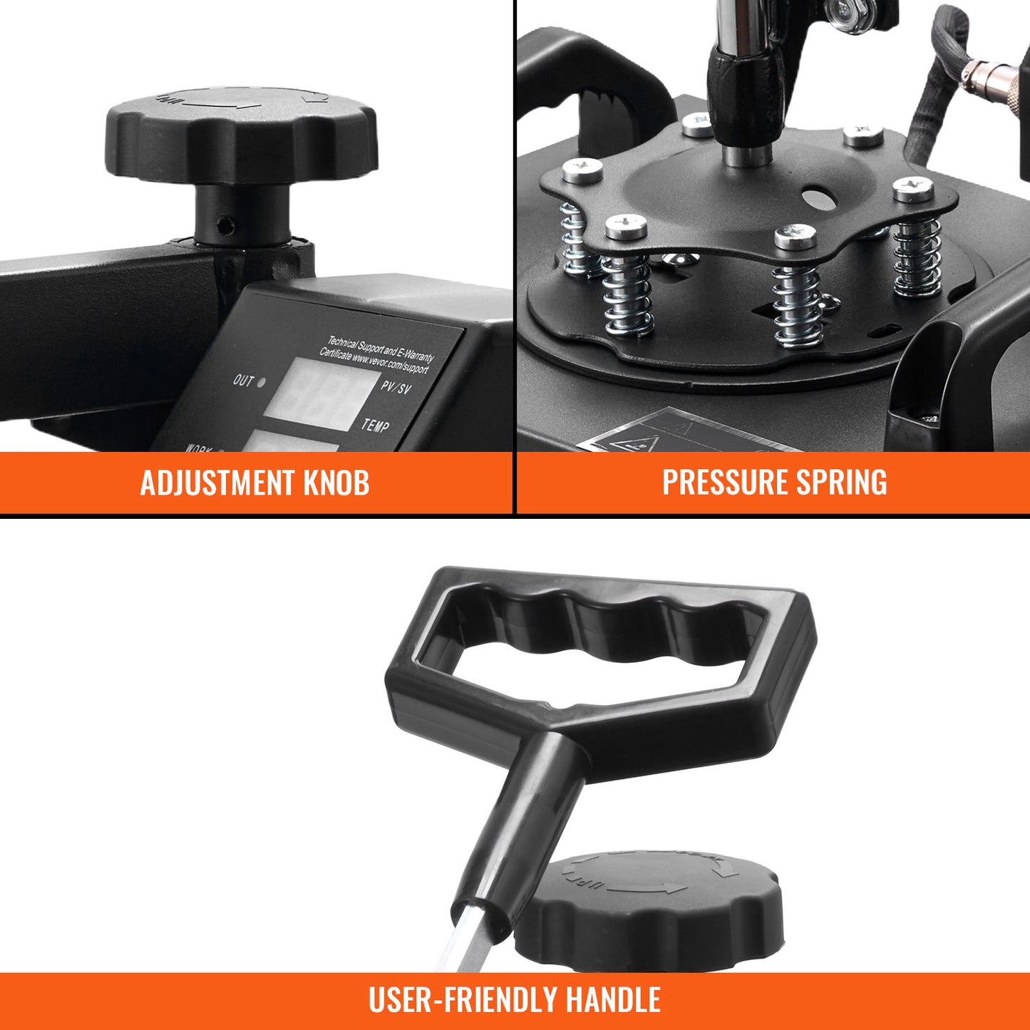 SucceBuy 12x10Inch Dual Digital Heat Press Machine 650W Swing Away 360 Degree Rotation Transfer Sublimation Printing for T-Shirt