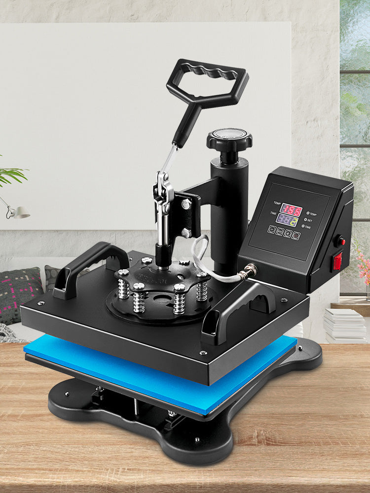 SucceBuy 12x10Inch Dual Digital Heat Press Machine 650W Swing Away 360 Degree Rotation Transfer Sublimation Printing for T-Shirt