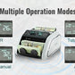SucceBuy 1000Pcs/Min Money Counter Business Cash Register Euros Bills Fake Banknote Detector by UV & MG Function for Banks Shops