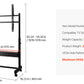 SucceBuy Rolling TV Stand Mobile TV Cart Suit for Various Sizes TV Portable TV Stand with Wheels for Living Room Bedroom Office